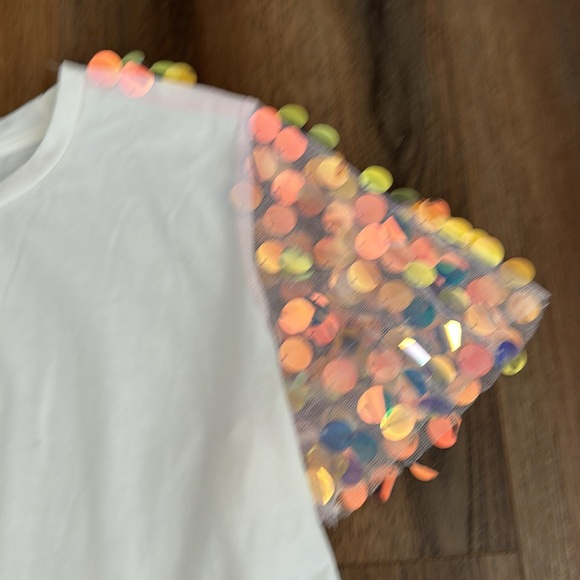 White Sequins Shirt - Picture 3 of 5